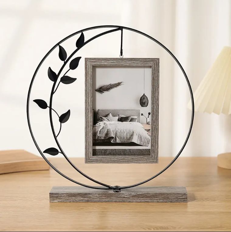Cadre photo design élégant | Métal & Bois